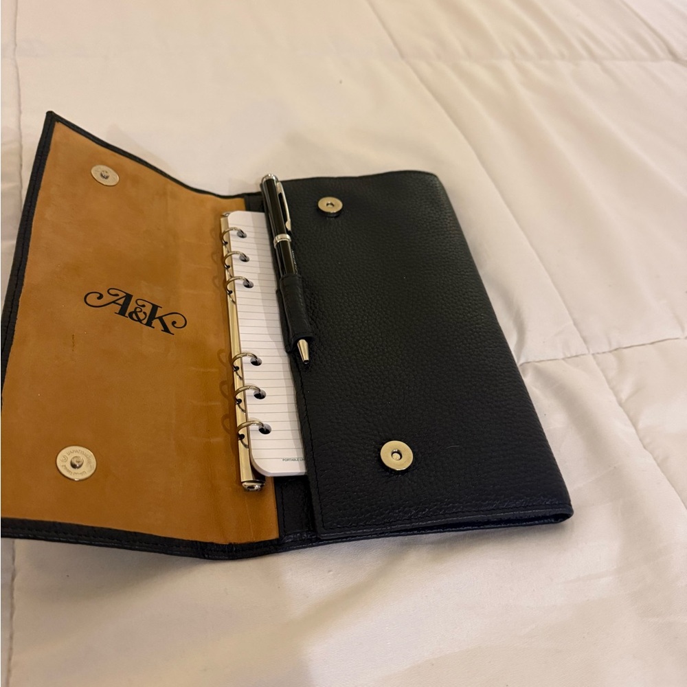 Black Leather Calendar WalletBag - Picture 5 of 5